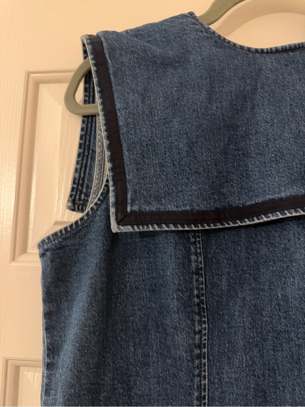 NWT GAP X DÔEN Sailor  Mini Dress Denim dress Large 12, Navy blue denim - Picture 3 of 6